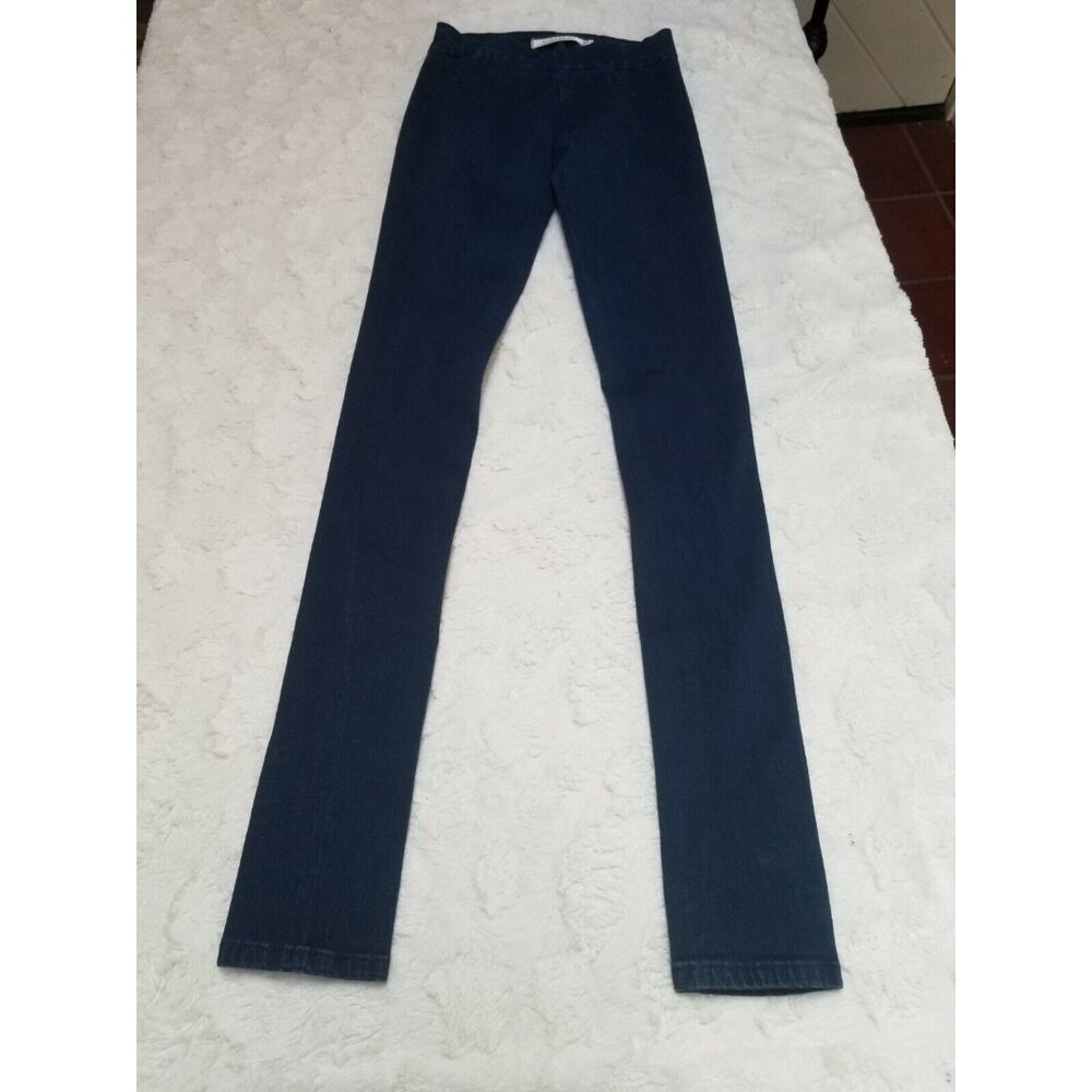 Charley Size 24 Women 5.0 Skinny Fit Denim Slim Jeans Low-Rise Pull-On Dark Blue